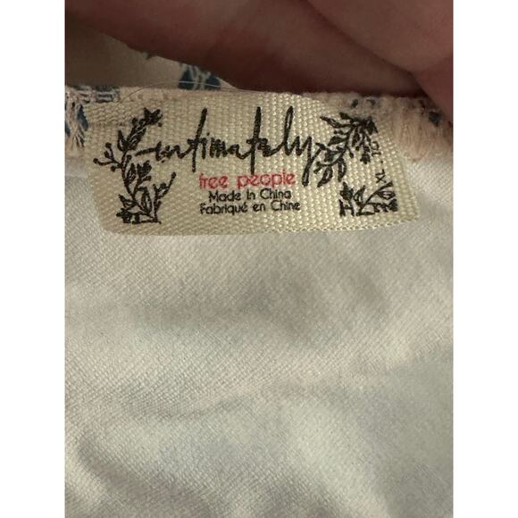 FREE PEOPLE Intimately Somethin' 'Bout You Floral One Shoulder Bodysuit - Sz XL - Picture 6 of 7